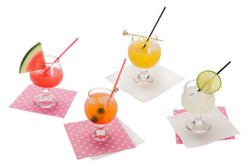 Four fruit Mocktails