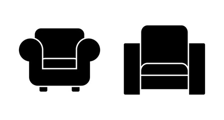 Sofa icon vector isolated on white background. sofa icon illustration. furniture