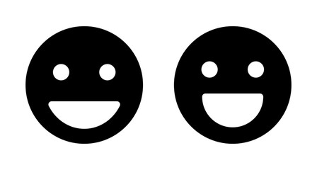 Smile icon vector isolated on white background. Smile vector icon. Emoticon Icon vector. Emoji