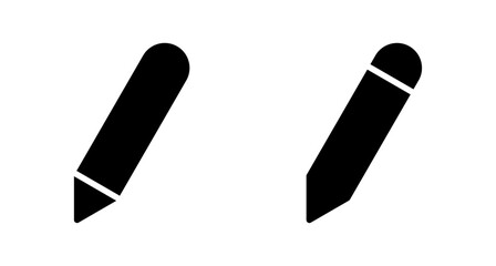 Pencil icon vector isolated on white background. Pencil vector icon