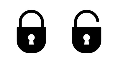 Lock icon vector isolated on white background. Encryption icon. Security symbol. Secure. Private