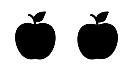 Apple icon vector isolated on white background. Apple vector icon.