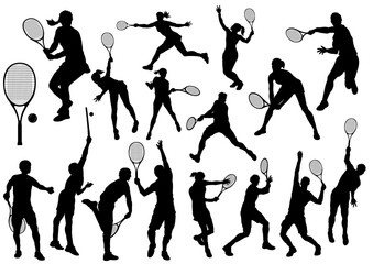 people playing tennis