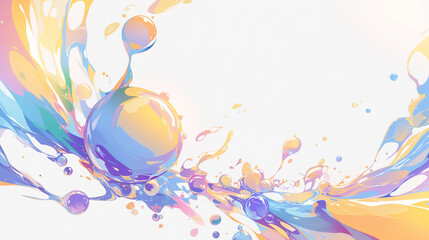 カラフルなインク