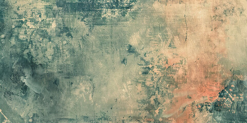 Obraz premium Grunge abstract vintage vignette texture background wallpaper. Grainy, brown, blue, orange sepia backdrop, tattered, artistic pattern, distressed, detailed composition