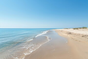 Fototapeta premium Beach Summer Background created with Generative AI