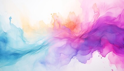 abstract colorful background with smoke, watercolor