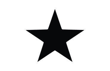 Obraz premium Favorite black icon, isolated on white background. Vector illustration.