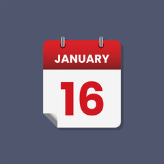 Calendar date month icon flat january vector