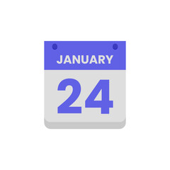 Calendar date month icon flat january vector