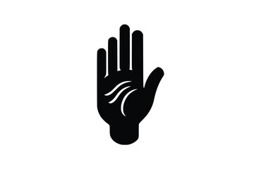 Obraz premium Black asl interpreting icon isolated on white background. Beautiful Asl interpreting icon.