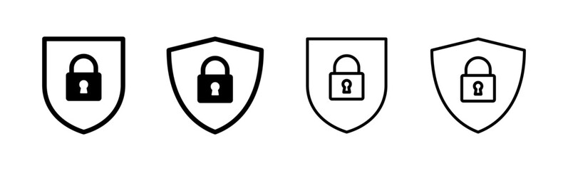 Security icon set. protection icon. privacy. vpn