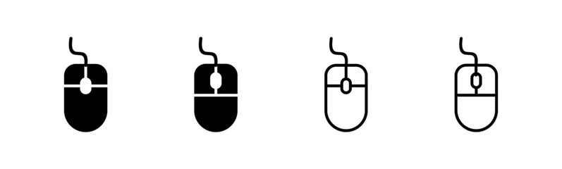 Mouse icon set. click icon vector. pointer icon vector.