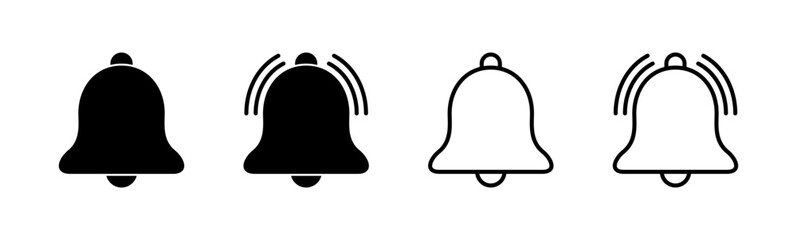 Bell Icon set. Notification icon for your web site design