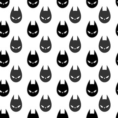 seamless pattern of abstract halloween background with bat. illustration.