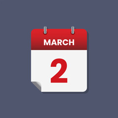 Calendar date month icon flat march vector