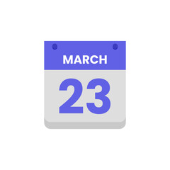 Calendar date month icon flat march vector