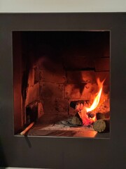 fogo na lareira