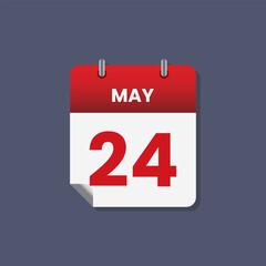 Calendar date month icon flat may vector