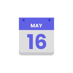Calendar date month icon flat may vector
