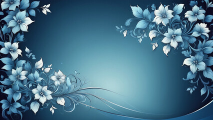 blue floral background,beautiful desighned blue background