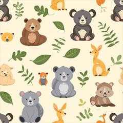 pattern with animals