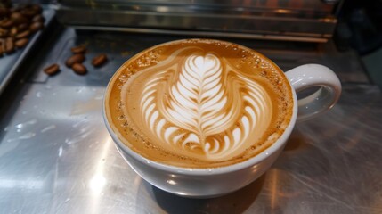 Our baristas are experts at crafting beautiful latte art on our coconut milk cappuccinos.