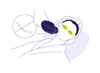 Scar revision abstract concept vector illustration.