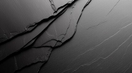 Detailed black stone texture with smooth surfaces and fine lines, captured in high resolution.