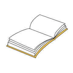 開かれている本のイラスト