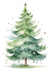 Fototapeta premium christmas tree illustration