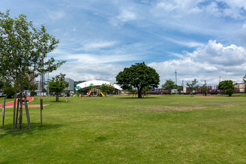 上町の杜公園・かんまちあ（鹿児島県鹿児島市浜町）