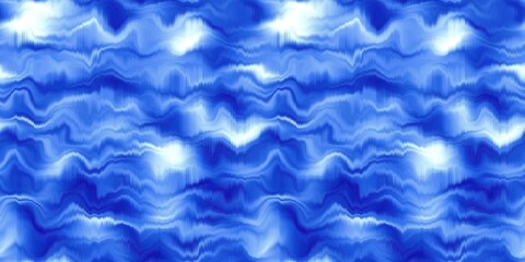 Water blur degrade alcohol ink border background. Seamless liquid flow stripe effect. Distorted tie dye wash variegated fluid blend. Repeat ombre pattern for sea, ocean, nautical maritime backdrop