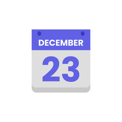 Calendar date month icon flat december vector
