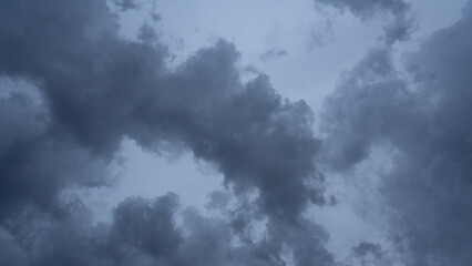 Dark and Dramatic Storm Clouds Area Background