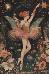 fairy with magic wand AI generated 