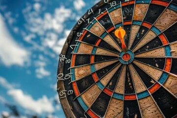 Obraz premium Targeting the business or Business Achievement objective target concept