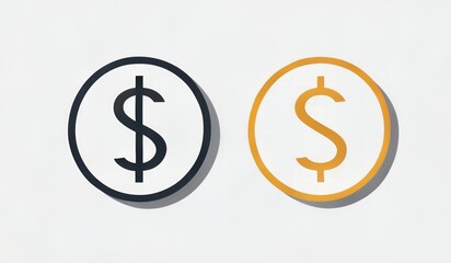 Obraz premium illustration of a symbol of a dollar coin