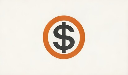 Obraz premium illustration of a symbol of a dollar coin