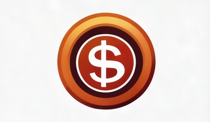 Obraz premium illustration of a symbol of a dollar coin
