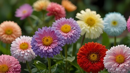 yellow and red flowers