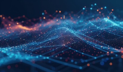 Fototapeta premium energy of realms, visualization tranding, meta data.