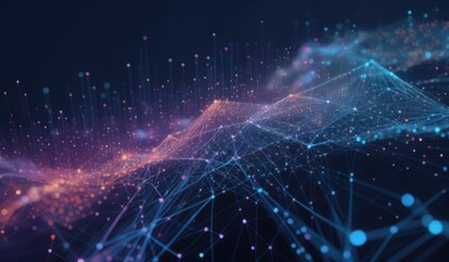 Obraz premium energy of realms, visualization tranding, meta data.