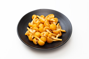 白背景にナメコ