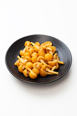 白背景にナメコ