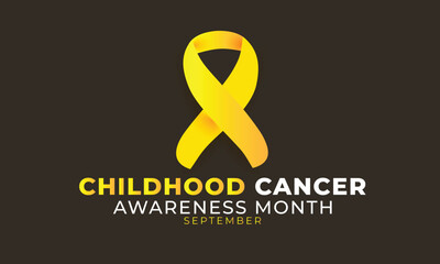 Childhood cancer awareness month. background, banner, card, poster, template. Vector illustration.
