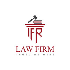 Set of modern law firm justice logo design vector graphic template