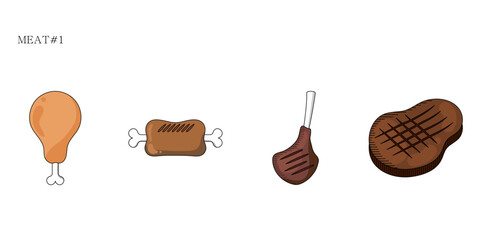 고기(식품+재료+만화+음식)