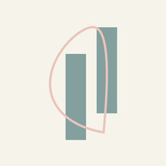 Minimal doodle frame vector element