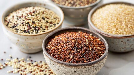 Quinoa, Brown Rice, and Whole Wheat: These are high in fiber, which helps with digestion and may reduce the risk of colon cancer